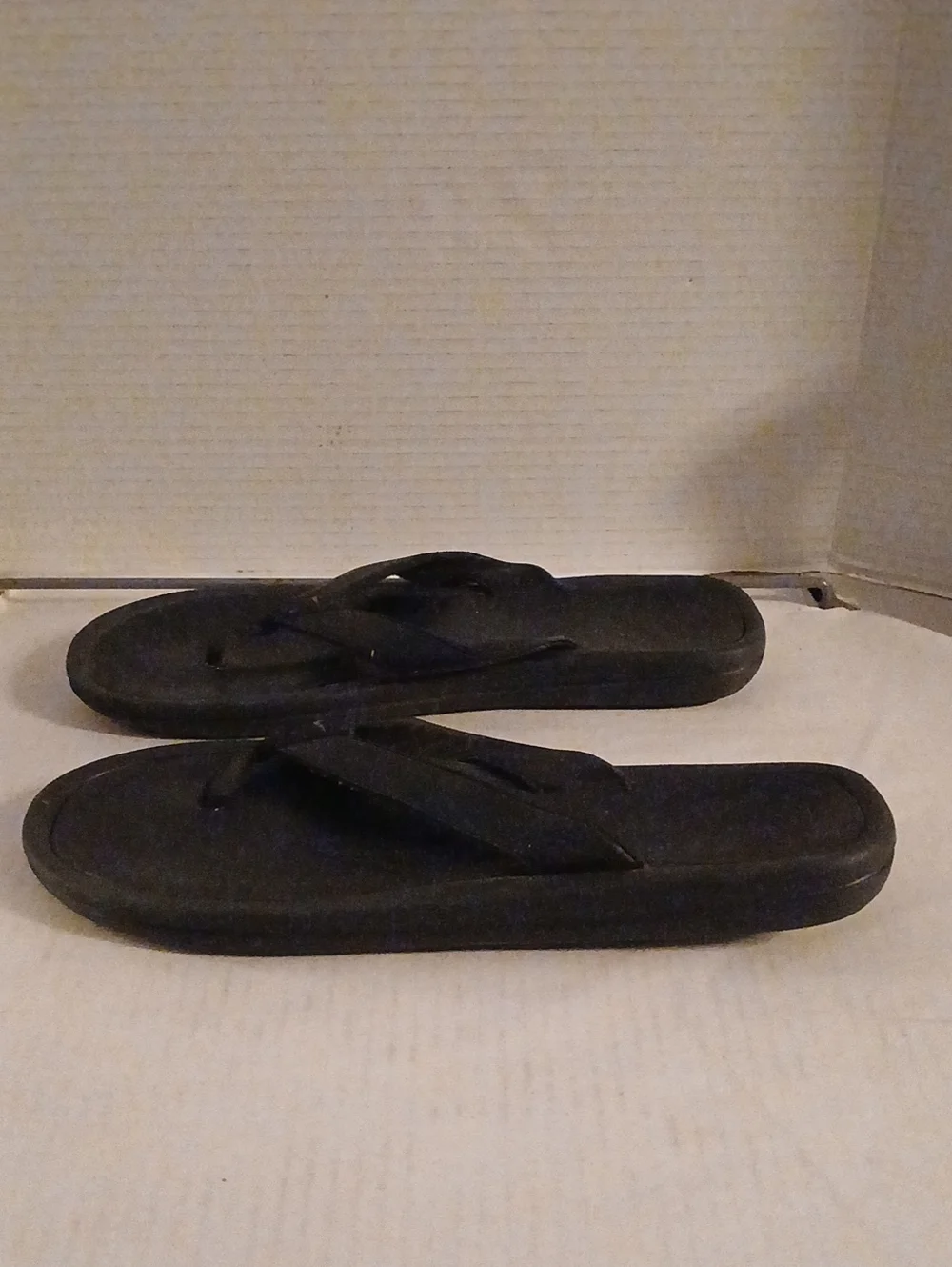 Nike Black Leather Thong Sandals
